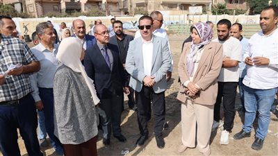 محافظ المنوفية يتفقد أعمال إنشاء جناح جديد بمدرسة الشهيد محمد كامل بقويسنا