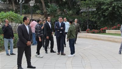 وزير الثقافة يتفقد مشروع إعادة إحياء حديقة الأزبكية التراثية ويشدد على الإسراع