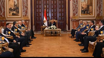 رئيس مجلس الشيوخ يستقبل النائب العام والوفد المرافق له 