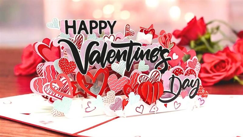 كلمات تهاني عيد الحب