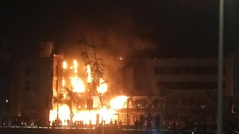 حريق بالعبور 