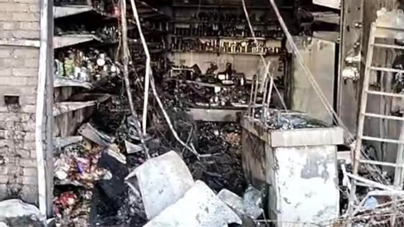 حريق بالعبور 