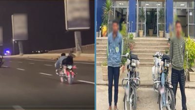 القبض علي شخصين قاما بأداء حركات إستعراضية بأحد الطرق بالقاهرة