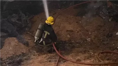 النيابة تنتدب المعمل الجنائي للوقوف علي أسباب حريق التجمع