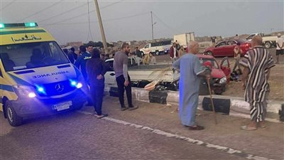 مصرع وإصابة 3 أشخاص في حادث تصادم مروع على محور البلينا بسوهاج