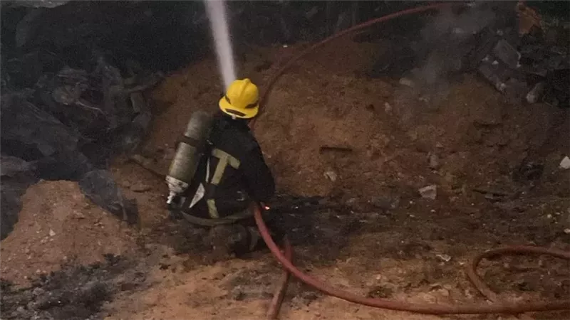 السيطرة على حريق