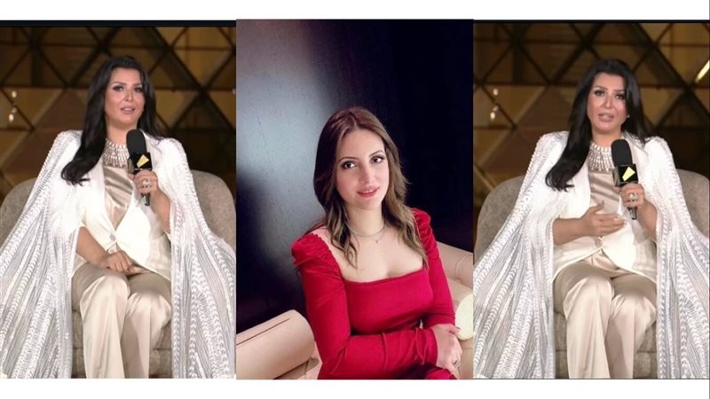 منى الشاذلي والمصممة