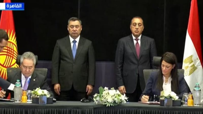 مدبولي والرئيس القرغيزي