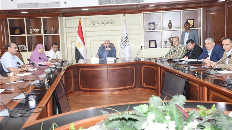 محافظ بنى سويف وعدد