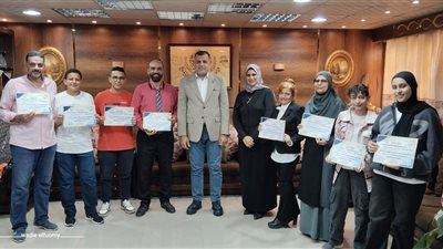 تعليم دمياط يكرم الطلاب والمعلمين الفائزين في المسابقات النوعية للاستدامة