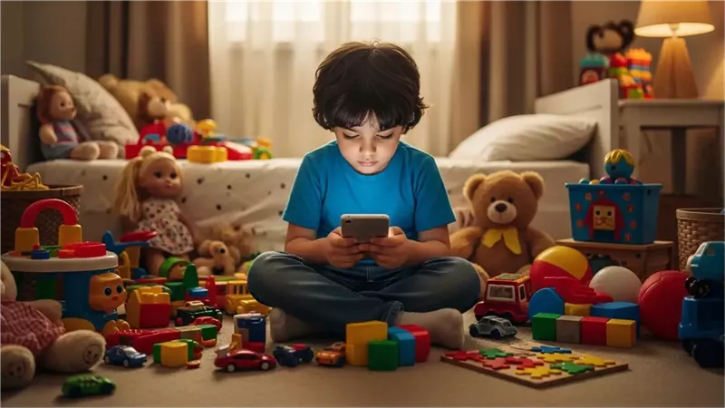 إدمان الأطفال السوشيال