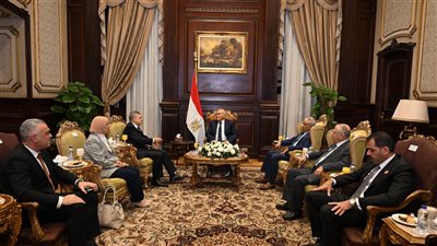  رئيس مجلس الشيوخ يستقبل الفريق أسامة ربيع رئيس هيئة قناة السويس
