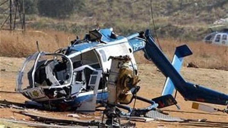 تحطم طائرة مروحية