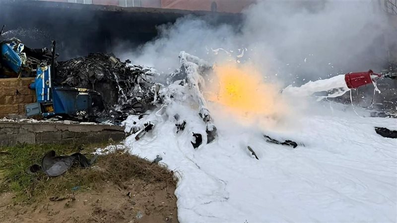 تحطم طائرة مروحية