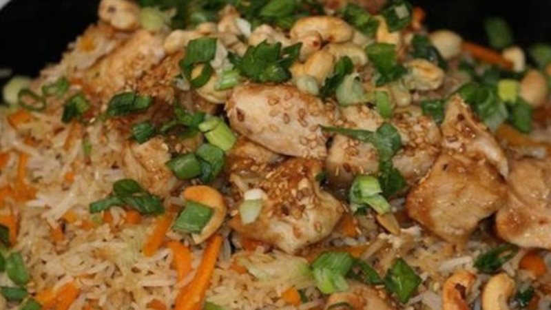 الأرز الصيني بالخضار