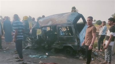 مصرع سائق وإصابة 5 في تصادم سيارة ربع نقل وسوزوكي في القليوبية