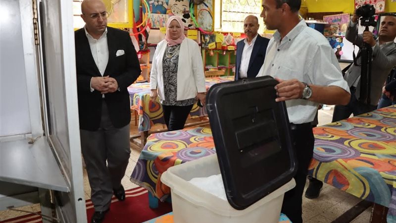 محافظ بنى سويف خلال