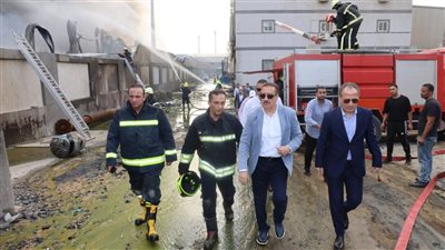 توجيهات عاجلة من محافظ المنوفية بشأن حريق مصنع كيماويات بالسادات