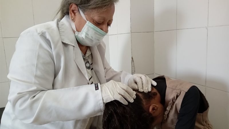 الكشف الطبي بقافلة