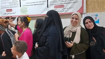 استمرار توافد المواطنين على لجان طما بالفيوم للمشاركة بانتخابات نواب 2025 