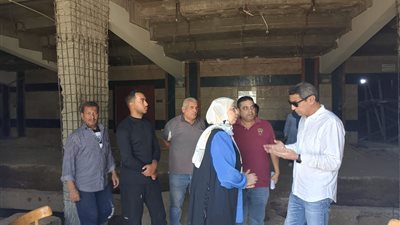 محافظ السويس يتابع أعمال التطوير بقصر ثقافة السويس