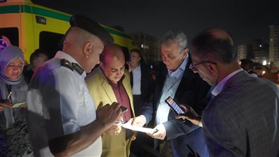 محافظ الغربية يتابع حادث انهيار سقف مصنع تحت الإنشاء بالمحلة الكبرى