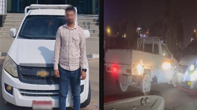 القبض على سائق لسيره عكس الاتجاه معرضا حياة المواطنين للخطر بالجيزة 