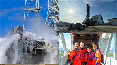 طوفان الفضاء|مشاهد توثق إفراغ ناسا 1.9 مليون لتر من الماء من صاروخها