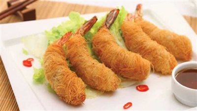 طريقة بسيطة لعمل الجمبري بالكنافة.. وصفة سهلة ومشبعة 