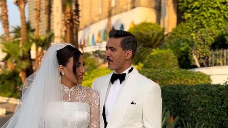 هايدي موسى في زفافها