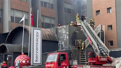 خسائر مادية كبيرة فى حريق فندق 