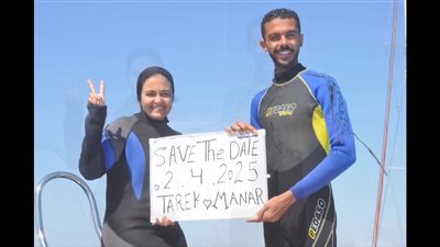 على عمق 15 مترا.. عروسان يعلنان عن زفافهما تحت الماء في الغردقة: بنوثق أجمل ذكرياتنا