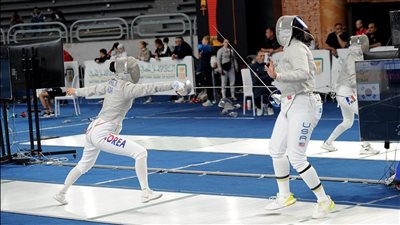 انطلاق الأدوار النهائية لكأس العالم لسيدات سلاح السيف باستاد القاهرة