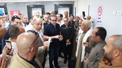 أبرز ما جاء في زيارة وزير الصحة  لمستشفى العدوة بالمنيا