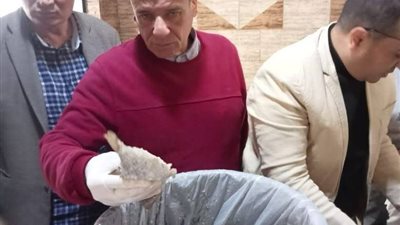 ضبط 320 كجم أسماك مملحة مجهولة المصدر خلال حملة تموينية بكفرالشيخ