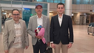 استقبال رسمي من نادي بيراميدز لبعثة الجيش الملكي بالقاهرة