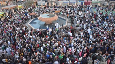 الآلاف يحتشدون في مسجد السيد البدوي لدعم الرئيس السيسي والقضية الفلسطينية