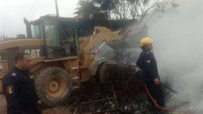 السيطرة على حريق بمخزن خردة على طريق السنطة زفتى دون خسائر بشرية