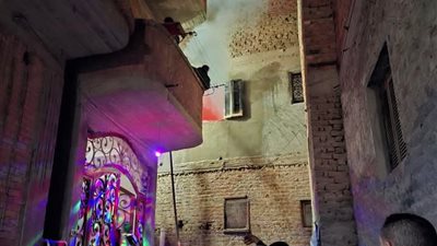 السيطرة على حريق نشب فى شقتين بمنطقة محلة حسن بالمحلة الكبرى 