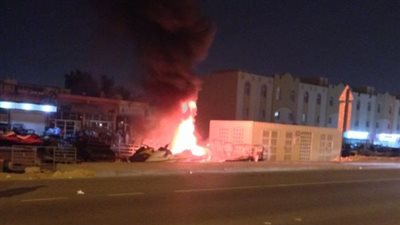 بجوار محطة وقود .. السيطرة على حريق دراجة نارية في المعادي