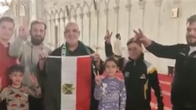 لن ننسى جميلكم .. سورى فى المطار القاهرة عائدا إلى دمشق  يؤدع مصر بكلمات مؤثرة  