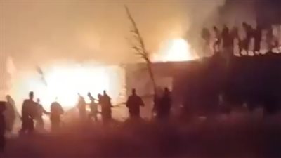 حريق يلتهم 3 آلاف كتكوت ويمتد لمزرعة مواشي في الفيوم