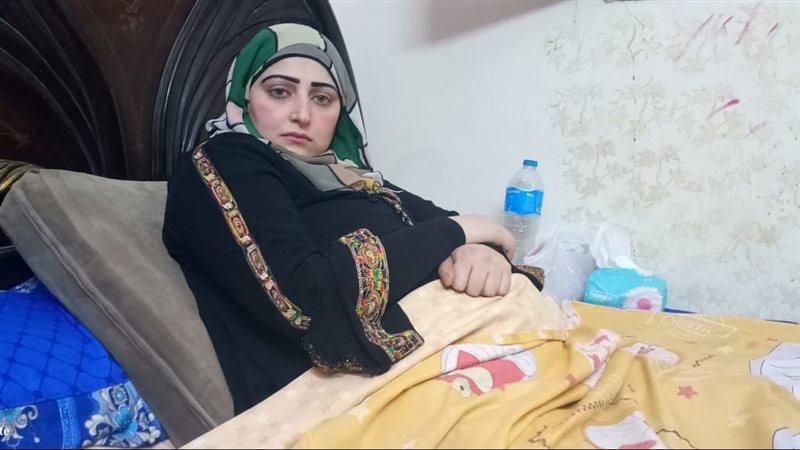مأساة شابة طريحه