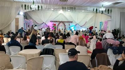 إصابة سيدتين فى انهيار جدار قاعة أفراح الفردوس بمنطقة السلام 