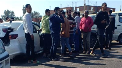 إصابة شخصين بحادث تصادم بالطريق الزراعي في البحيرة | صور