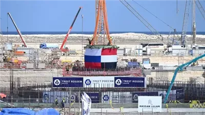 اكتمال الصبة الخرسانية للمرحلة الأولى لـ «مفاعل» محطة الضبعة النووية 