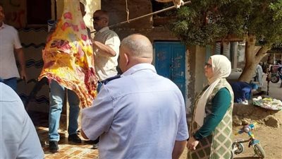 ضبط 100 كيلو لحوم مذبوحة خارج السلخانة بأختام مزورة بكفر دنشواي بالمنوفية