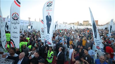 مؤتمرجماهيري للجبهة الوطنية لدعم مرشحها محمدعبدالحميد بدائرة سيدي سالم والرياض