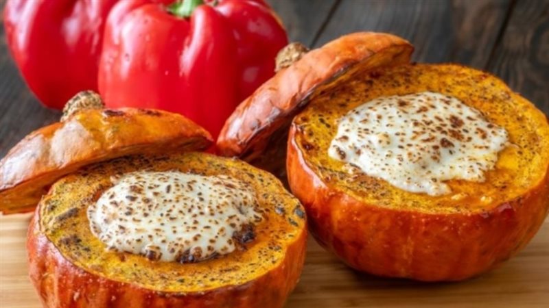 محشي اليقطين باللبن