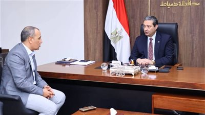 محافظ دمياط يلتقي المهندس فتوح علام لترقيته نائبا لشركة شمال الدلتا للكهرباء 
